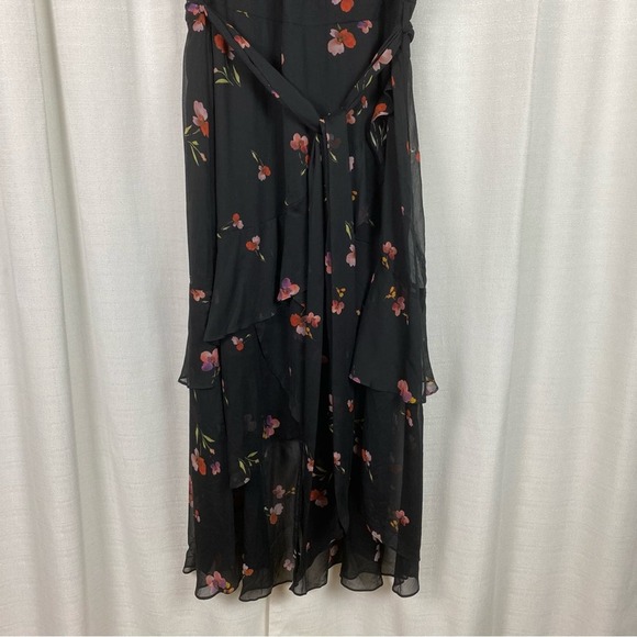 City Chic Black Floral Petal Rain Maxi Dress Sz.S/16 NWT - Picture 6 of 15